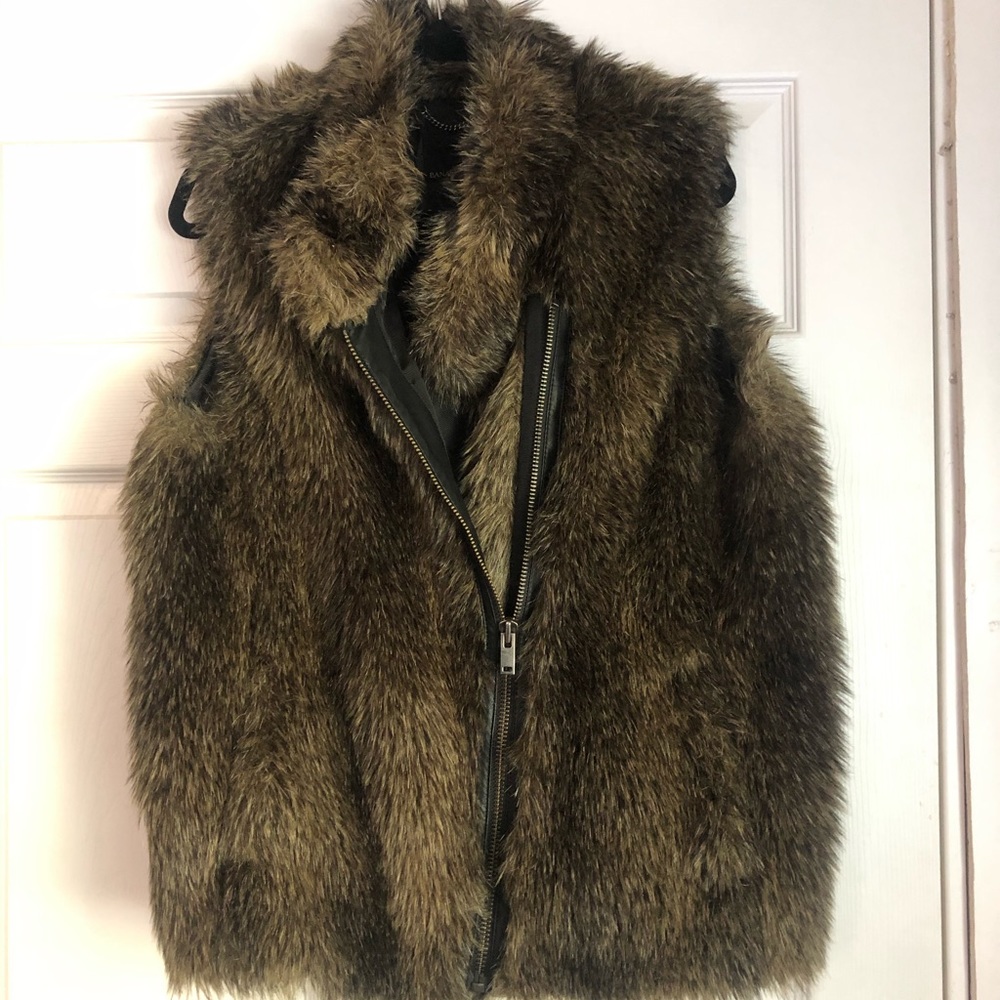 Banana Republic fur vest
